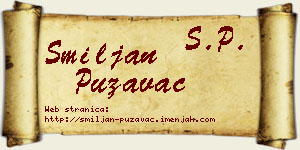 Smiljan Puzavac vizit kartica